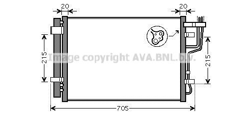 AVA QUALITY COOLING Конденсатор, кондиционер HY5183D